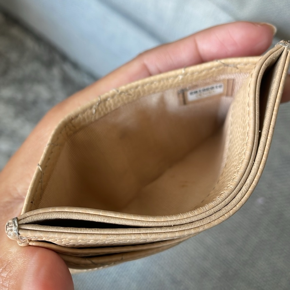 💯% Authentic Beige Chanel Classic Card Case w/ SHW - Picture 7 of 10